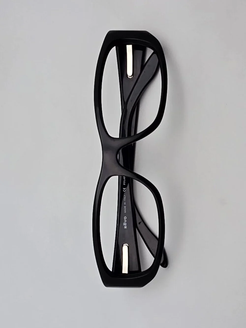 Revo 2512 301/J7 Black Sunglasses Frame w/ Flexhinge and Case Italy 57-18-135